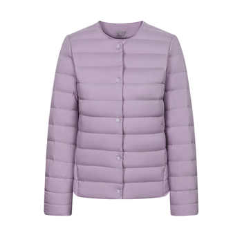 波司登新款轻薄羽绒服女士圆领90绒便携短款券后144.1元包邮