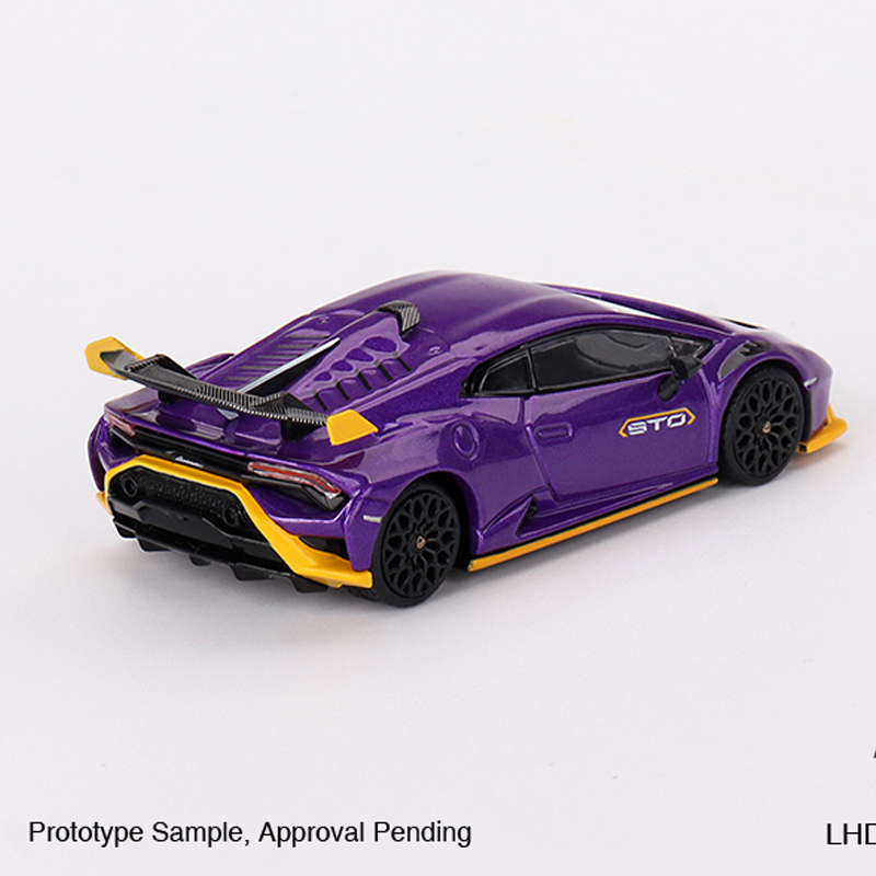 MINIGT 1:64 兰博基尼Huracán STO Viola 小牛 仿真合金汽车收藏 - 图2