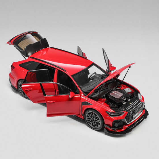 KiloWorks 1 18 Audi RS6 Darwin PRO Darwin modification alloy full car model red