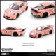 INNO 1 64 Porsche 911 997 Pandem rocket launcher modified pink pig alloy car model