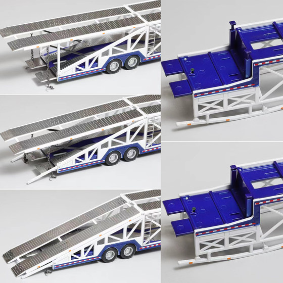 GCD 1 64 One to Ten (Chinese Car Transport) Double-layer Bracket Transport Bracket Simulated Alloy Car Model