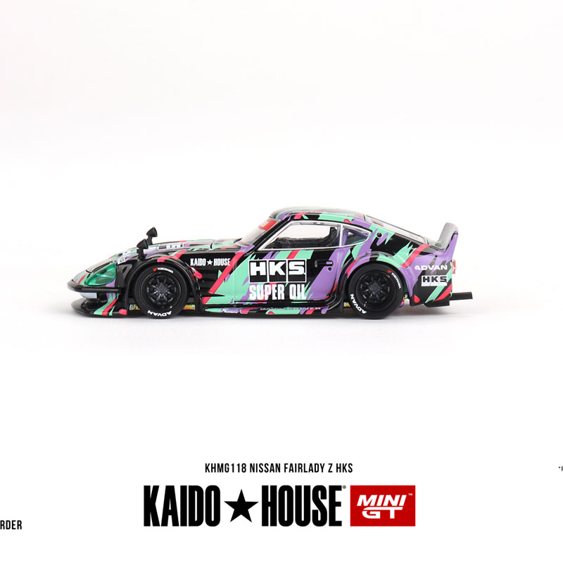 Kaido MINIGT 1:64 Skyline尼桑Fairlady Z HKS 仿真合金汽车模型 - 图1