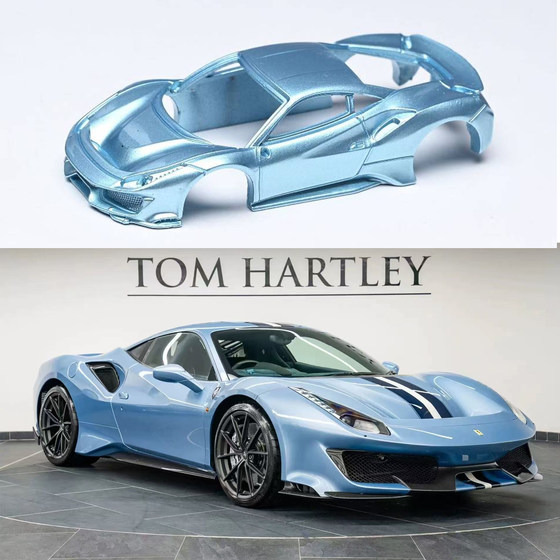 IM 1 64 Ferrari Novitec Prancing Horse modified 488 Pista open cover alloy car model red
