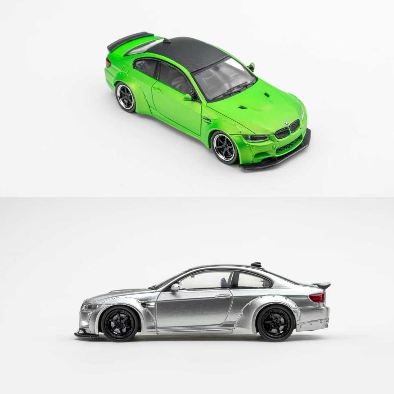 限量宝马BMW M3 E92 LB套件改装 Fine Model 1:64 合金汽车模型 - 图3