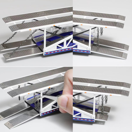 GCD 1 64 One to Ten (Chinese Car Transport) Double-layer Bracket Transport Bracket Simulated Alloy Car Model
