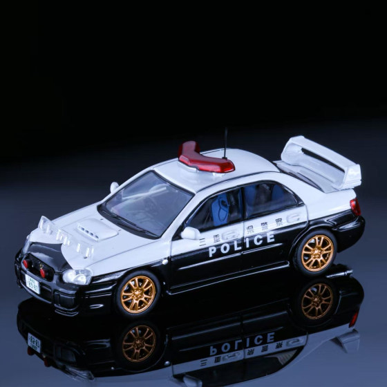 Subaru Impreza Eighth Generation Japanese Police Car Nara Prefecture Yamaguchi Prefecture Rollin 1 64 Alloy Car Model