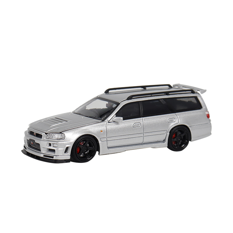 FH 1:64 尼桑Stagea R34 WC34 旅行瓦罐车 260RS改装合金汽车模型 - 图3
