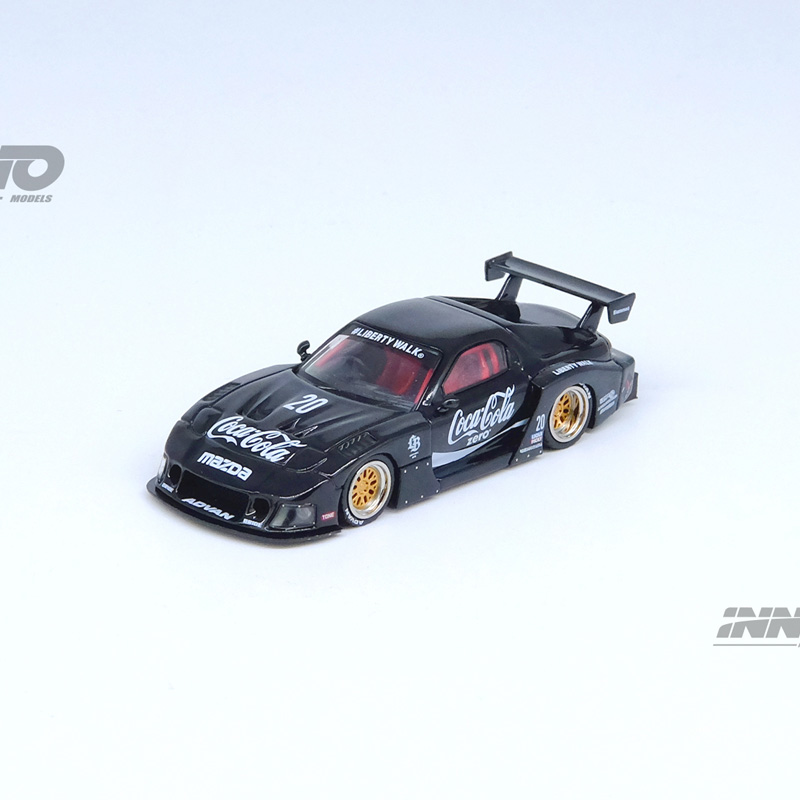 INNO 1:64 马自达 MAZDA RX7(FD3S)LB宽体改装 仿真合金汽车模型 - 图1