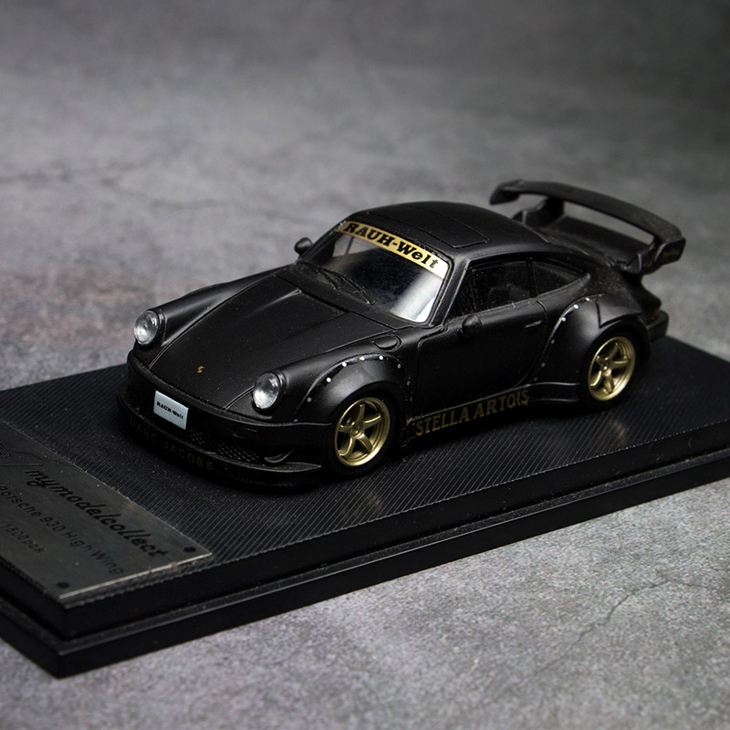 保时捷RWB Model Collect 1:64 MC水泥灰鸭尾964 993合金汽车模型-图1