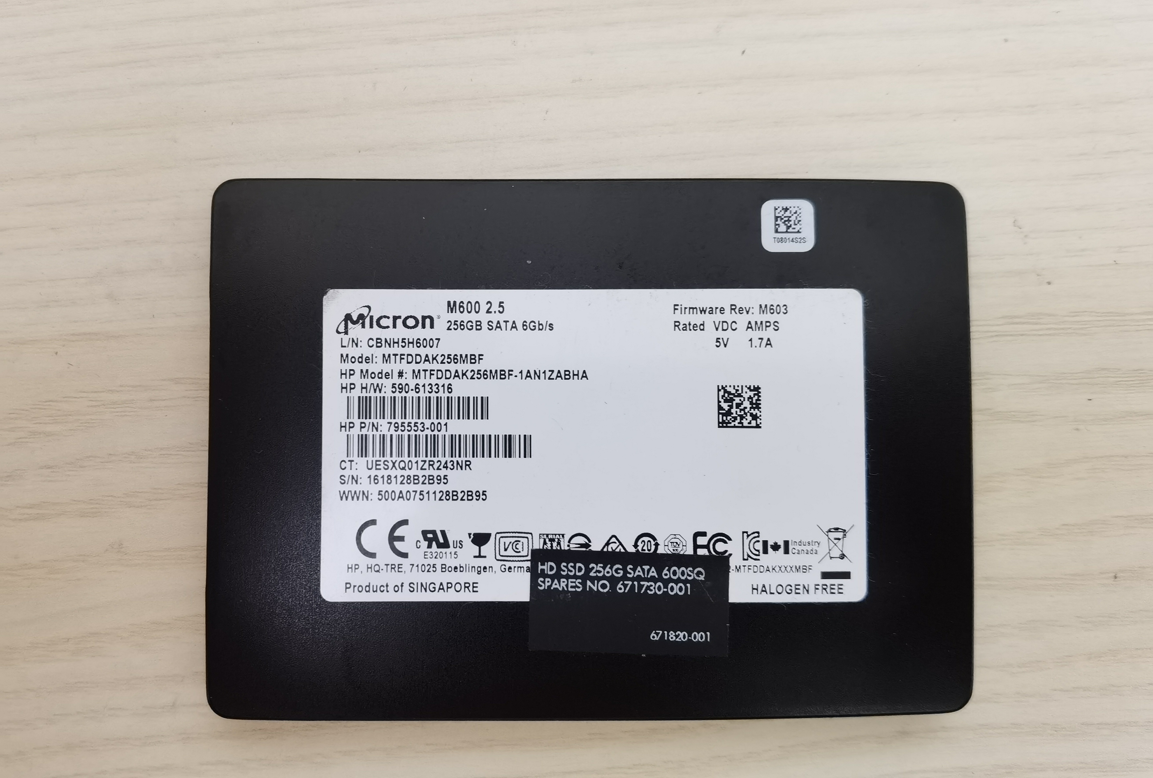 CRUCIAL/镁光 M600 128G 256G sata固态硬盘SSD 2.5寸台式MLC颗粒 - 图2