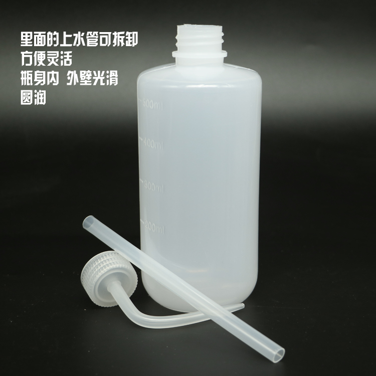 包邮工业弯嘴瓶弯头塑料洗瓶酒精瓶滴油壶500ML1000ML实验溶剂瓶-图3