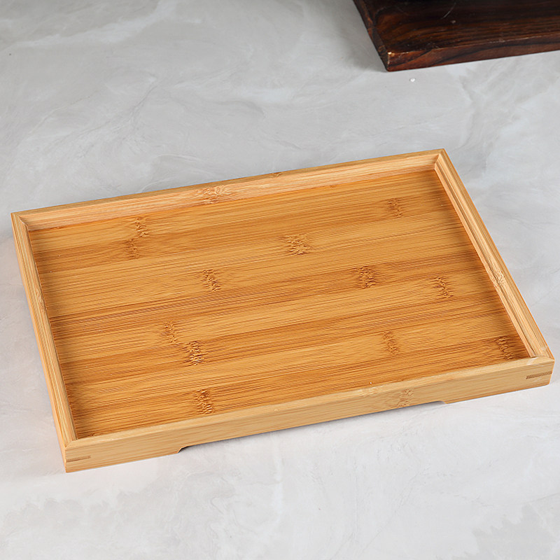 Japanese tea set bamboo and wood tea tray teapot water cup plate rectangular wooden plate hotel restaurant tray pastry tray
