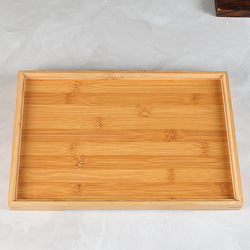 Japanese tea set bamboo and wood tea tray teapot water cup plate rectangular wooden plate hotel restaurant tray pastry tray