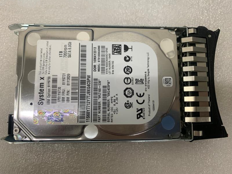 IBM SATA FRU 81Y9731 1T/1TB 7.2K硬盘X3850X5 X3650M3 M4服务器-图2