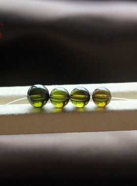 天然碧玺棕绿色净体到接近净体