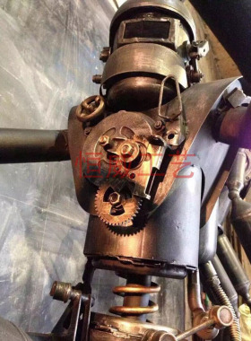 复古机械哈雷落地餐厅装饰品