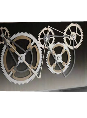 铁艺齿轮壁挂复古纯手工摆放