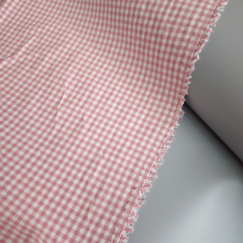 水洗棉布料色织格子纯棉布料亲肤可做服装床品门帘等全店满20包邮 - 图0