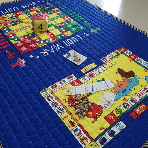 超大号 飞行棋地毯 儿童益智玩具五子棋地垫跳棋游戏爬行垫大富翁 - 图1