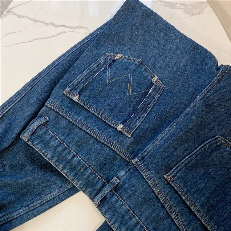 舒适自然垂顺 反面加绒加厚保暖高腰直筒牛仔裤阔腿长裤女款深蓝,淘宝优惠券,粉丝福利购,淘宝优惠卷