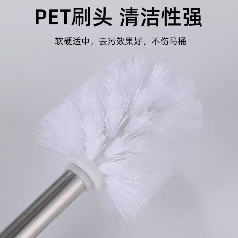 Stainless steel toilet brush holder set hotel home bathroom toilet cleaning toilet brush set floor-standing