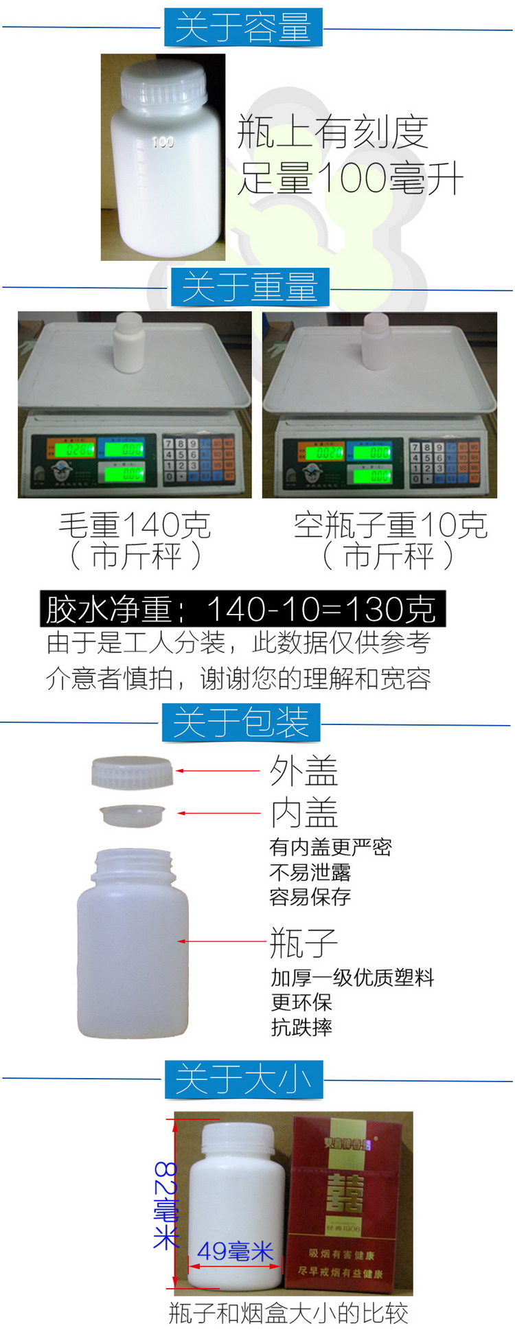 南宝树脂 白胶白乳胶diy手工木工胶水学生儿童上浆布人造花烫花器 - 图1