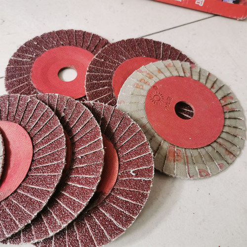 小太阳花形页轮百叶片抛光打磨片砂纸百叶轮薄款硬片100角磨机用 - 图2