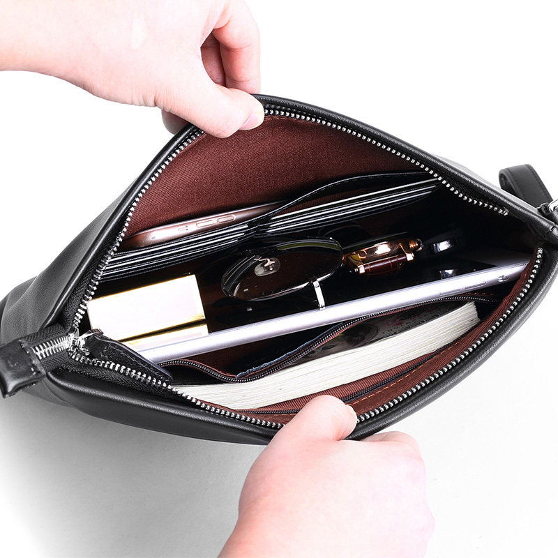 【限量亏本清仓】男士头层牛皮手拿包 迪菲莱男士包袋