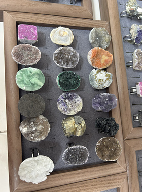 天然原石戒指每枚戒指都是不同的适合收藏或佩戴一物一图