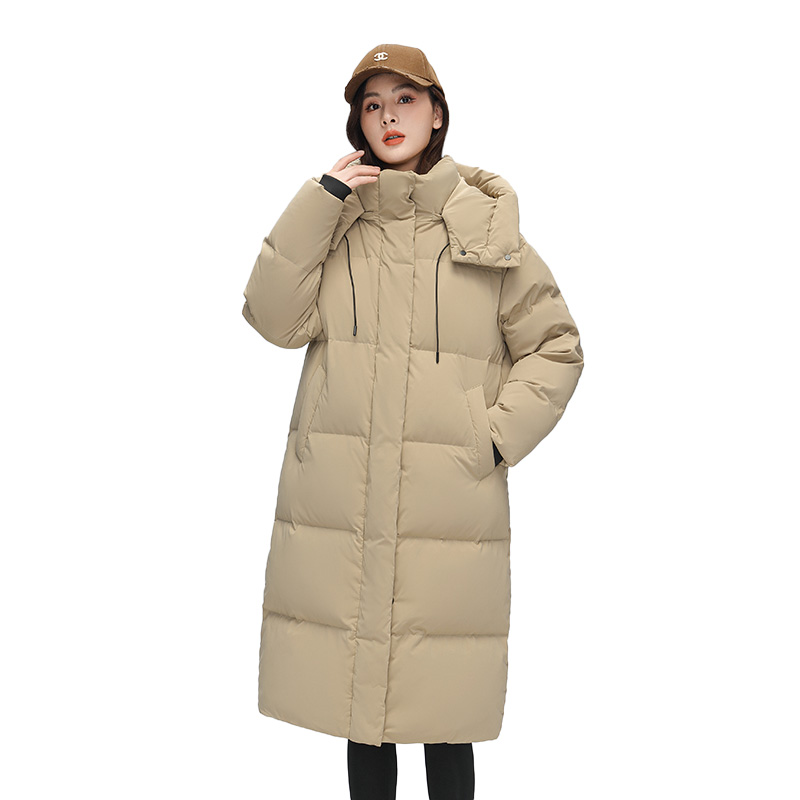 雅鹿白色羽绒服女中长款加厚2025年新款爆款长款过膝极寒保暖外套 - 图3