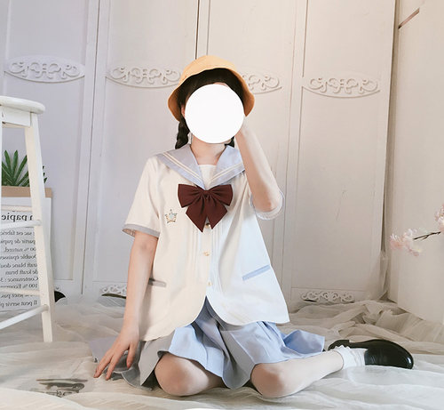 日本幼稚园帽子小学生小黄帽JK制服幼女遮阳渔夫帽小丸子安全盆帽 - 图0