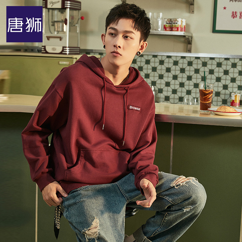 唐狮连帽男士2021春新款宽松卫衣 唐狮喜之乐卫衣