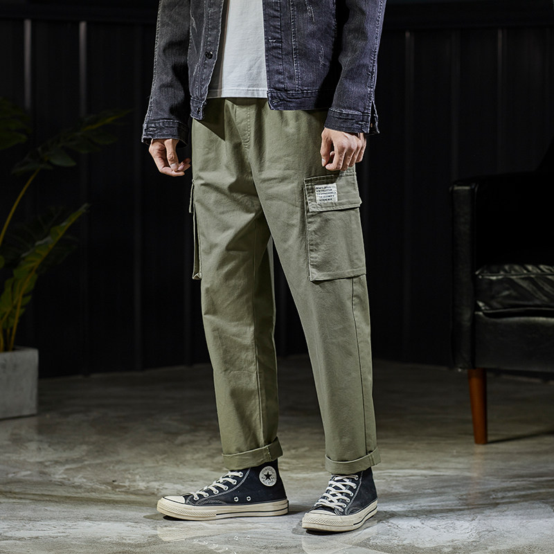 唐狮2021秋装新款男韩版直筒休闲裤 唐狮喜之乐休闲裤