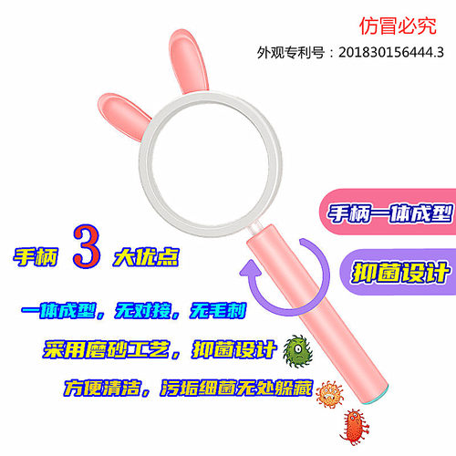 包邮出口儿童放大镜高清卡通幼儿园小学生科学课放大镜儿童 - 图2