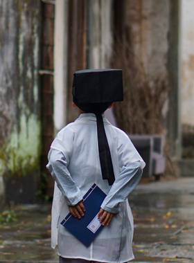 帽子古装古风帽国学书童帽汉服