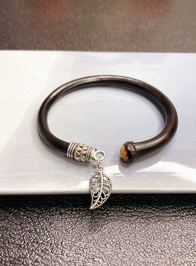 小清新天然文艺手镯鸡血藤