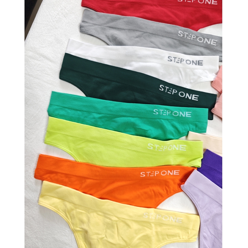 偏大多色中腰性感高弹无痕女内裤无缝针织透气内裤瑜伽健身女新款 - 图0