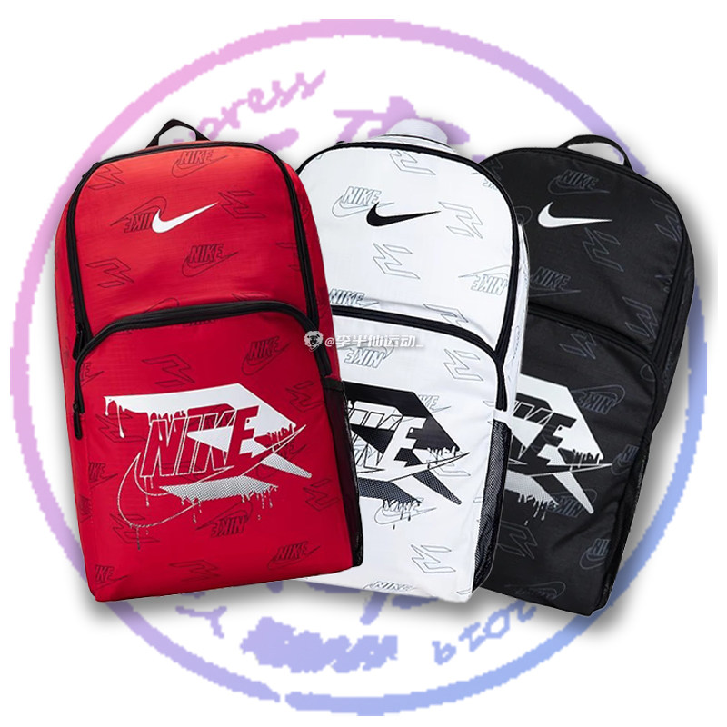 耐克NIKE 男女大容量满印花书包双肩包NY2413024GS-001-003