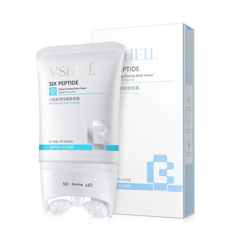 保湿弹润提拉紧致六胜肽颈霜 植贝颈霜