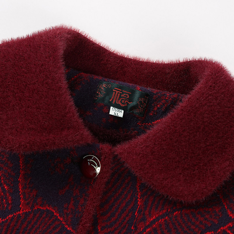 奶奶秋冬季外套加绒中老年人妈妈装冬装加厚70岁老太太毛呢上衣服,淘宝优惠券,粉丝福利购,淘宝优惠卷