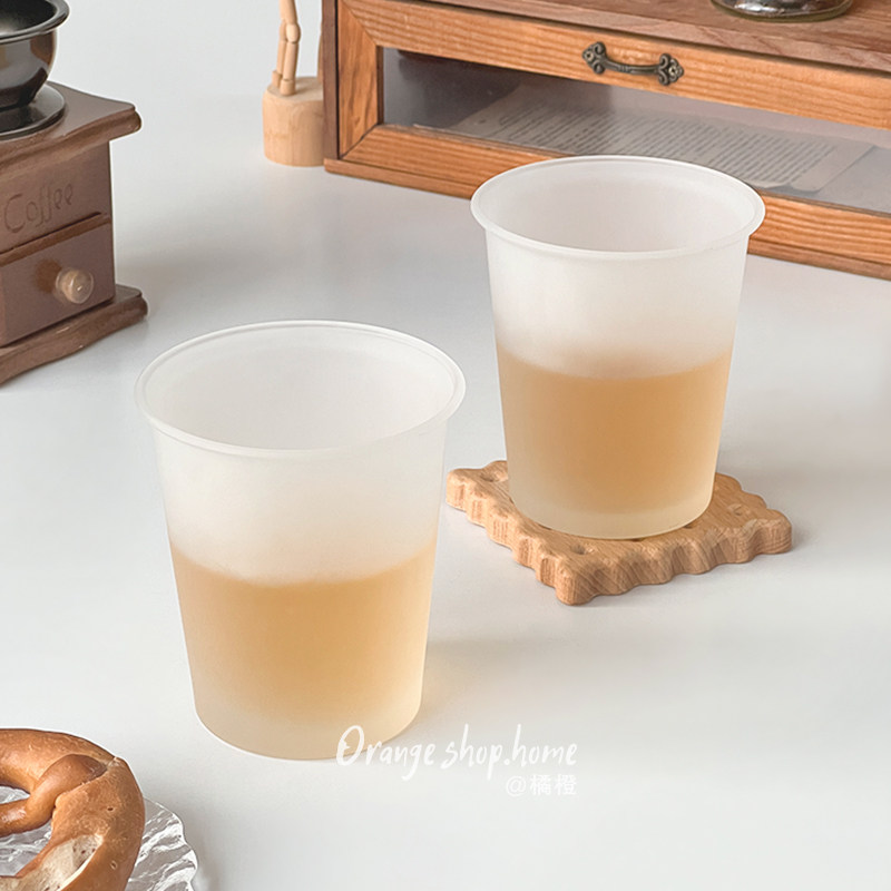 创意磨砂玻璃喝水杯女家用高颜值饮料果汁杯酒杯办公室茶杯咖啡杯,淘宝优惠券,粉丝福利购,淘宝优惠卷