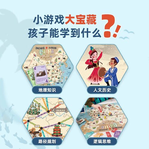 Yaofish鳐鳐鱼山河之旅环球旅行家便携版千年丝路丝绸路儿童桌游-图0