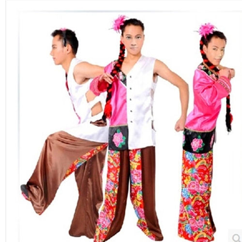 双面人服装达人秀半裙半裤同款男女反串阴阳雌雄同体搞笑演出服装 - 图2