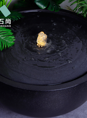 水钵聚宝盆花园小品阳台现代喷泉