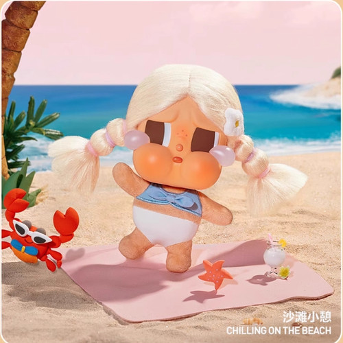 泡泡玛特CRYBABY哭娃 Vacation Mode On系列搪胶毛绒挂件礼物盲盒 - 图3