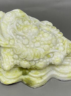天然玉石金蟾摆件聚财办公室客厅玄关金蟾摆件三足金蟾摆件
