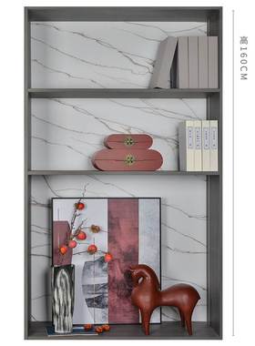 新中式样板间客厅摆件书房书柜饰品组合软装搭配假书挂画茶具套装