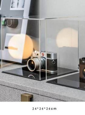 轻奢软装相机模型新样板房亚克力罩相机客厅仿真照相机软装摄影摆