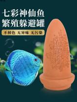 Seven Colorful Gods Fairy fish breeding pot oatfish breeding pot Pottery Jars Breeding Hatchery Incubators Incubators Spawning Tank Isolation Mesh Hood