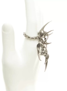 【AGD】IIIMIII黑画II系列暗黑高级感金属拼接异形戒指